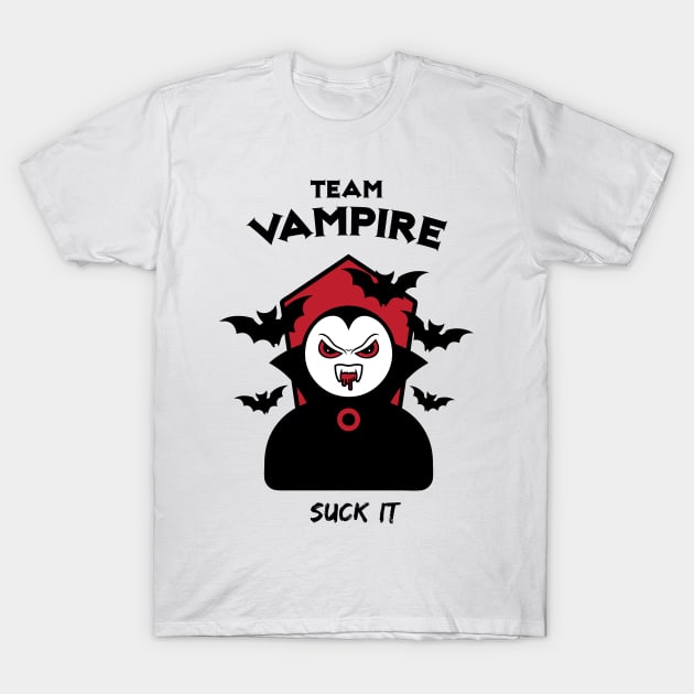 Team Vampire (Light Colored Background) T-Shirt by nopetoocreepy